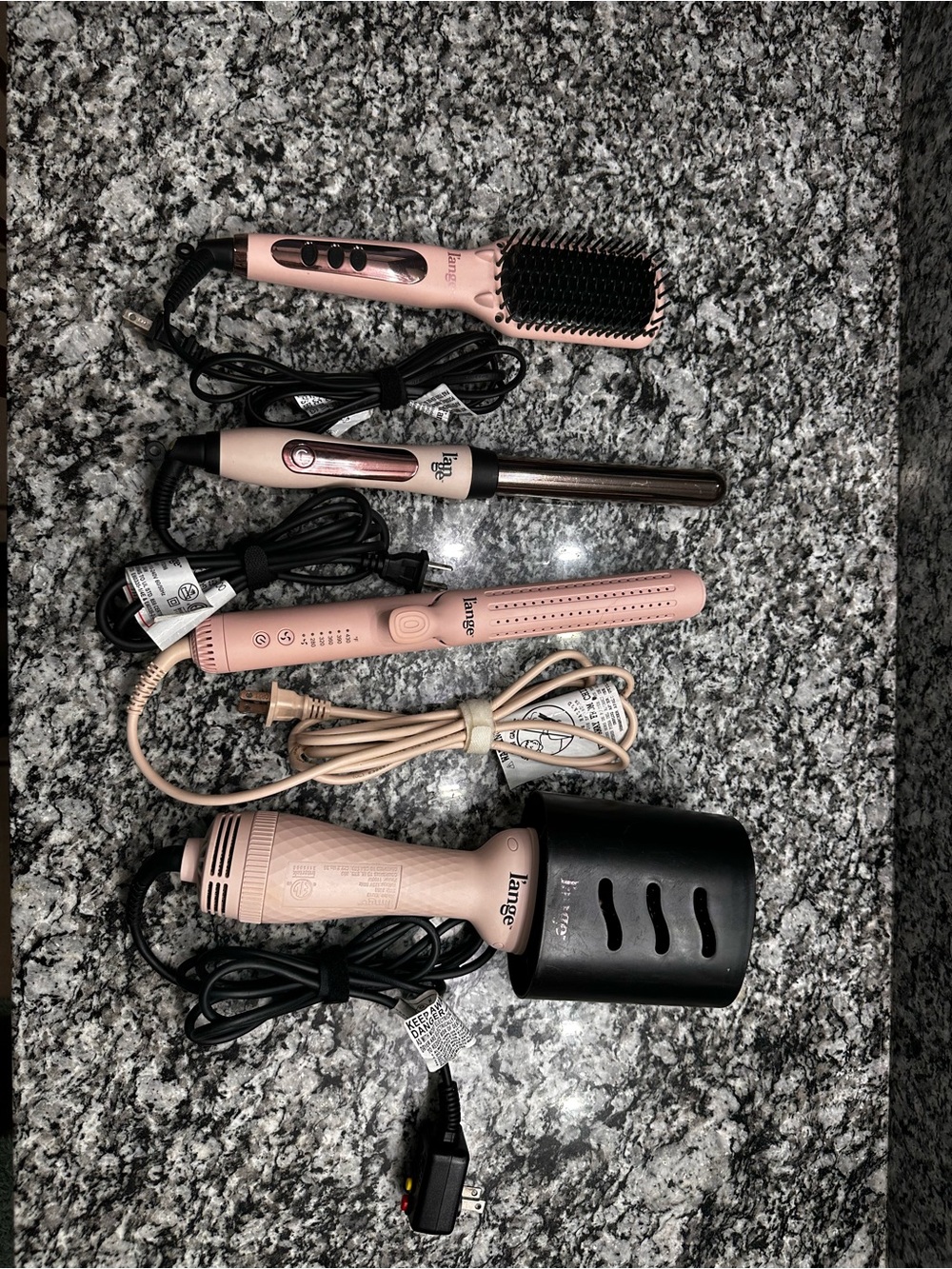 Lange Rose Gold 4-Piece Hair Styling Kit